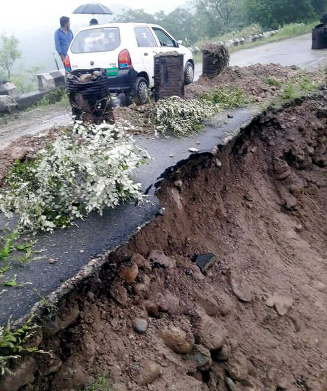Highways witness heavy damage due to rain