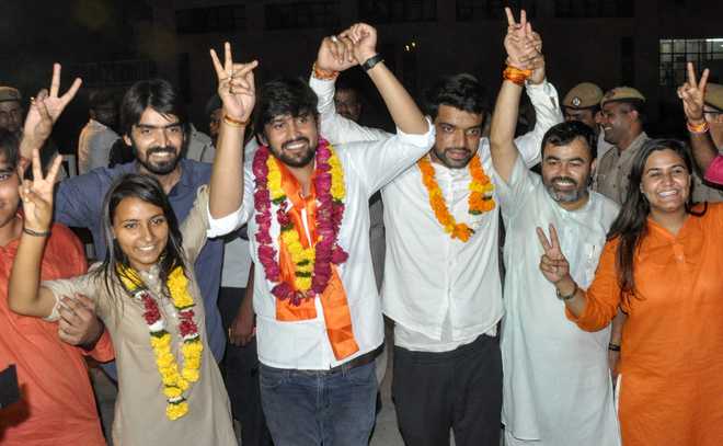 DU’s newly-elected president of ABVP embroiled in ‘fake’ degree row
