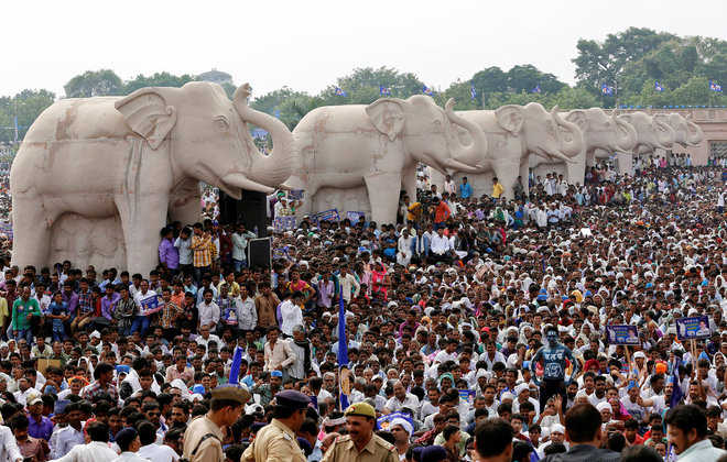 HC seeks report on probe into Mayawati memorials