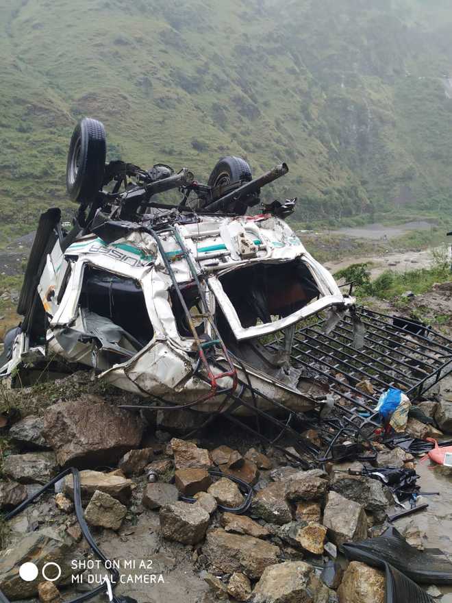 Three couples among 13 killed in accident near Jubbal in Shimla district