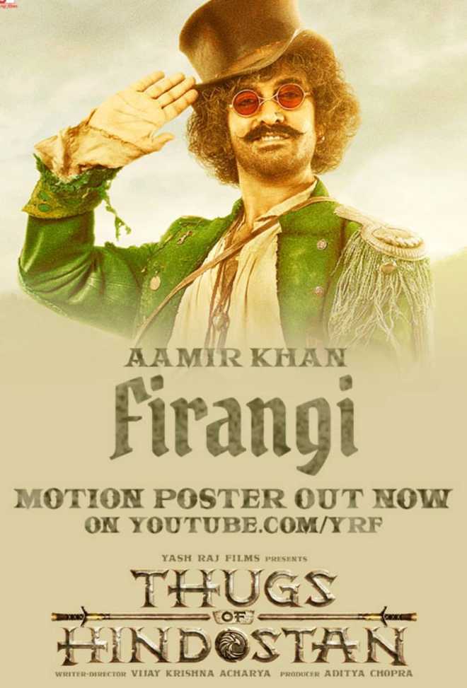 Aamir unveils Thugs of Hindostan look
