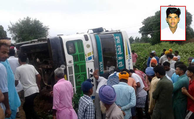 17-year-old killed as bus overturns