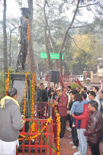 Floral tributes paid to Capt Mirdul Sharma