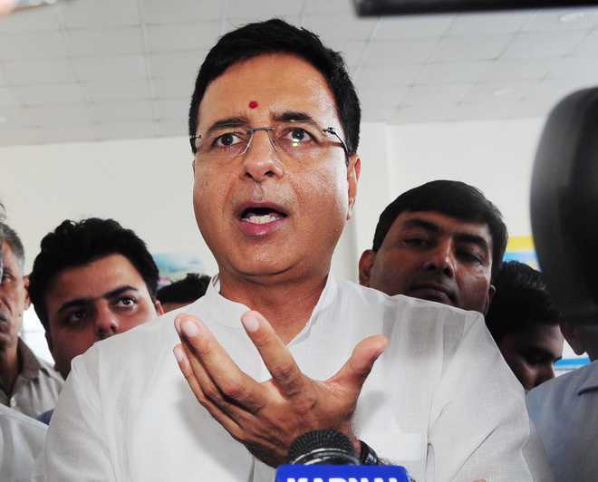 Randeep Surjewala Cong''s candidate for Jind bypoll