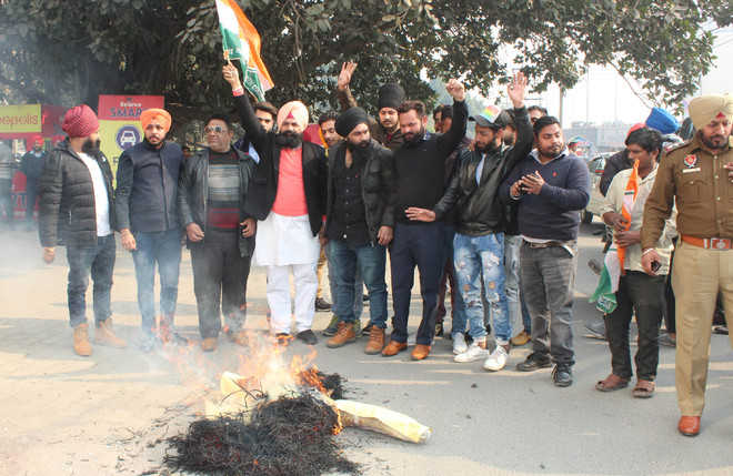 Cong holds protest against film on ex-PM