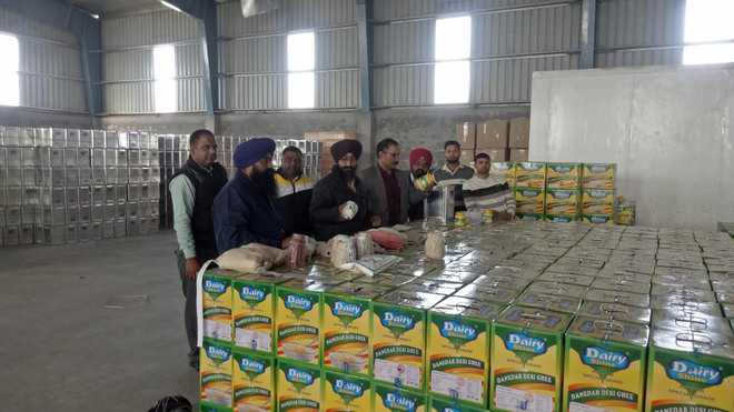 Ghee, milk products seized in Tarn Taran