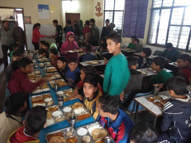 Lunch treat for destitute kids
