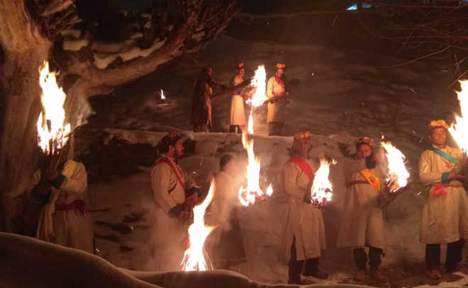 Tribals in Lahaul celebrate Halda festival with fervour