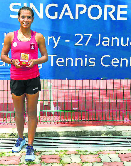 Ankita in red-hot form, wins first singles title of season