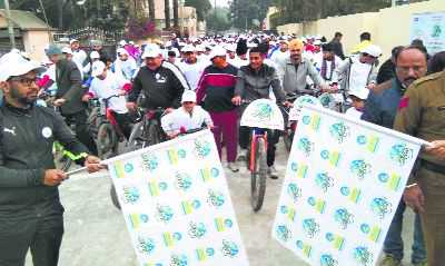 500 residents participate in Ambala City cyclothon