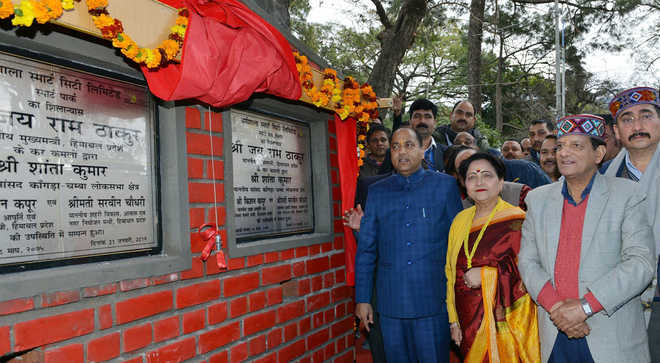 CM lays stones of Dharamsala Smart City projects