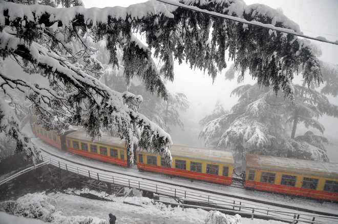 British Era Kalka Shimla Rail Track Facing Threat The Tribune India