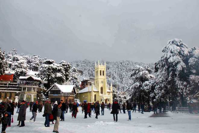 Shimla, Dalhousie, Kufri, Chail get more snow; temp dips in HP