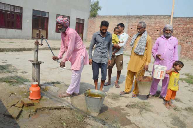 Water unsafe, Ludhiana village banks on sole handpump