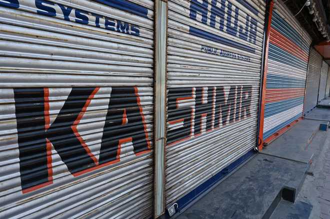 Normal life remains disrupted for 64th day in Kashmir