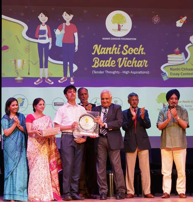 Mohali school lad wins national essay contest