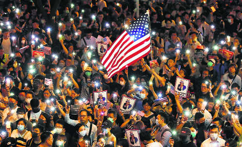 HK protesters plead for US help
