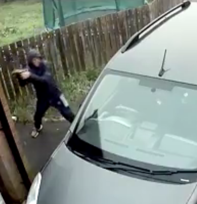 Thief throws brick at car, it bounces back, hits him, internet calls it ‘karma''