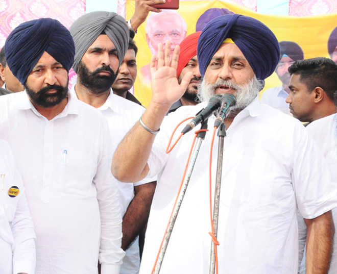 State slipping on all parameters, alleges Sukhbir