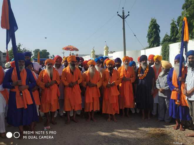 Led by Panj Pyaras, nagar kirtan departs for Sultanpur Lodhi shrine