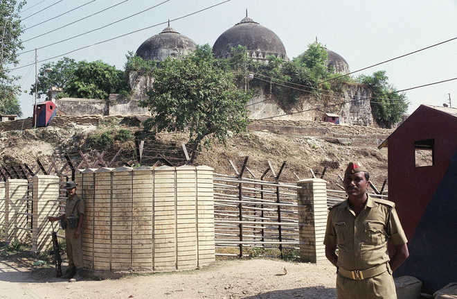 Here is a chronology of events in Ayodhya land dispute case