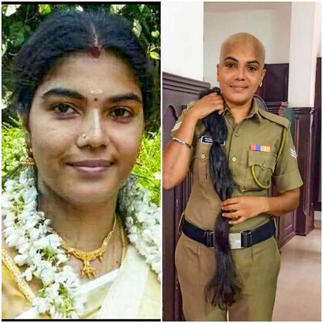 This Kerala cop donates her long hair for cancer patients, wins hearts :  The Tribune India