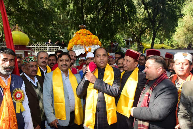 CM takes part in procession at Renukaji