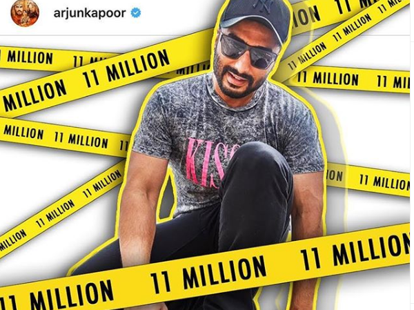 Arjun Kapoor clocks 11 mn followers on Instagram