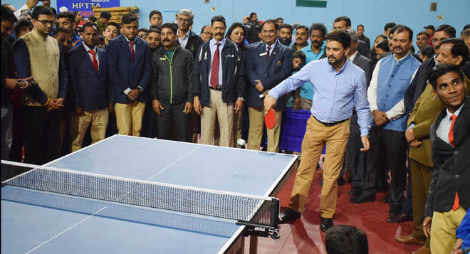 Anurag moots training centre for athletes in Dharamsala
