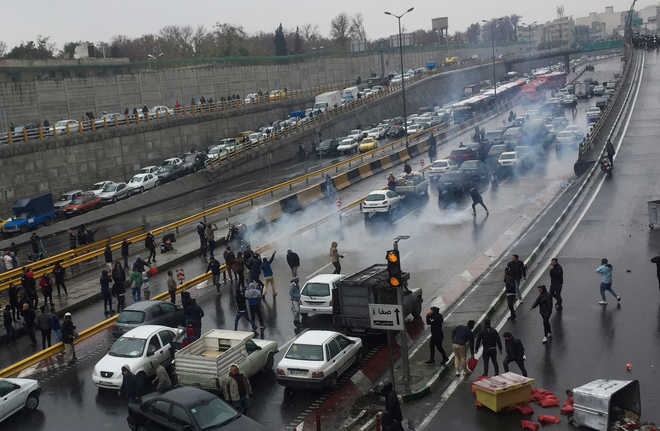 Iran’s Khamenei blames enemies for ‘sabotage’ in fuel price protests
