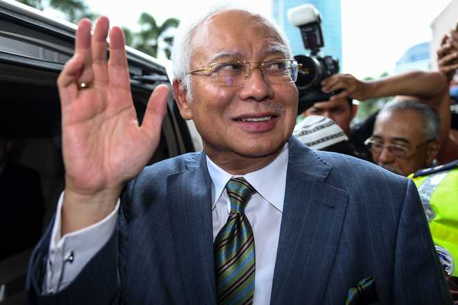 Malaysian ex-PM Najib combative ahead of 1MDB graft trial