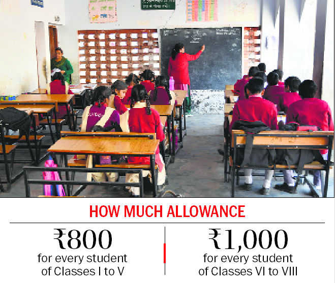 2 lakh students get double allowance, 7 lakh zilch