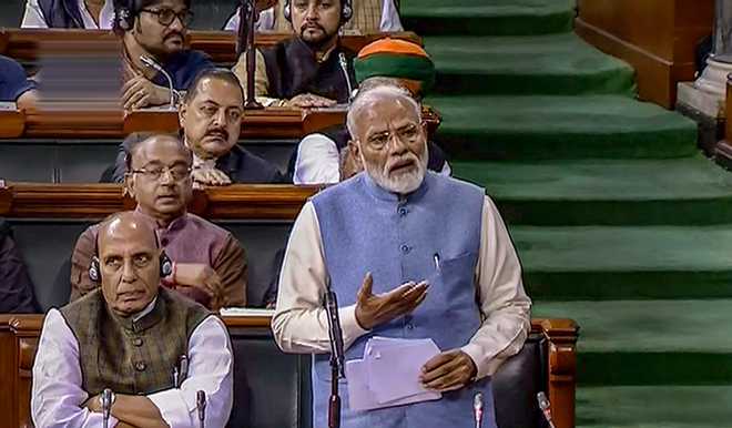 Pitch for majority govt, potshots at Rahul by PM in final address to 16th Lok Sabha
