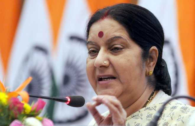 Political leaders greet Sushma Swaraj on 67th birthday