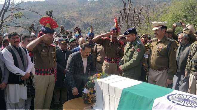 Pulwama martyr laid to rest with state honours in Rajouri