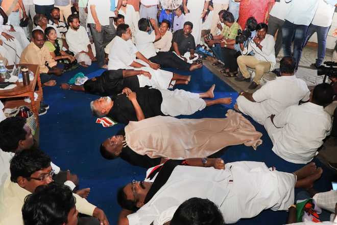 Puducherry CM’s dharna against L-G enters 5th day