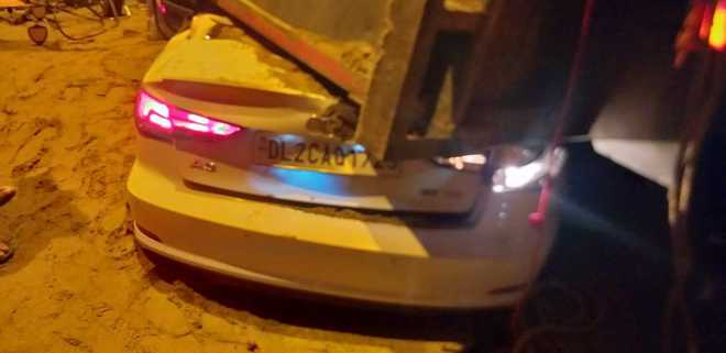 3 of Delhi family killed as sand-laden truck falls on Audi car; driver held