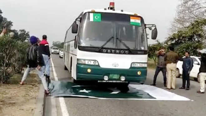Indo-Pakistan buses diverted