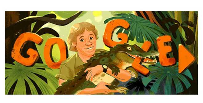 Google remembers Irwin, the crocodile hunter