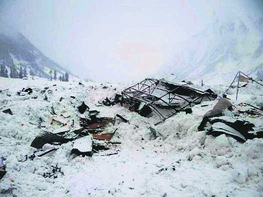 Avalanche damages 30 houses in Jammu & Kashmir
