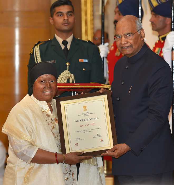 President confers Nari Shakti awards on 44 women : The Tribune India