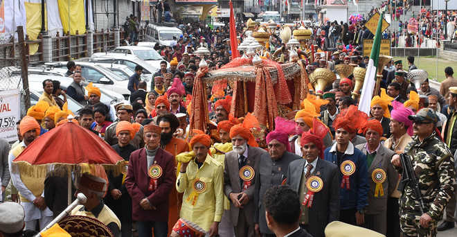 Deities’ procession taken out in Mandi