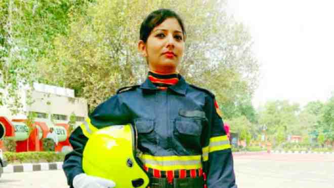 Breaking mental barrier key, says first woman aviation firefighter