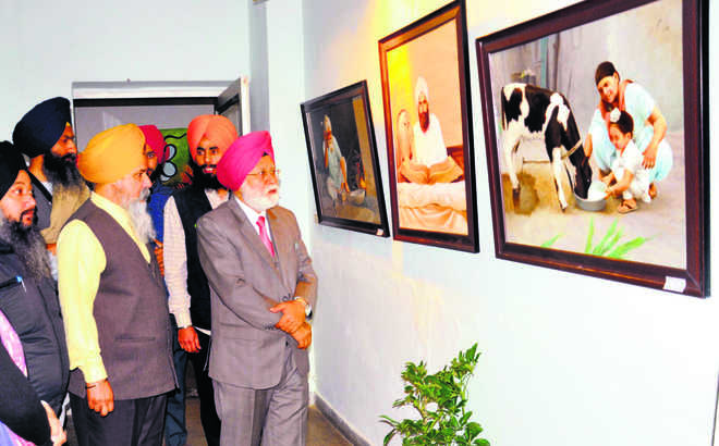 Exhibition of calligraphy, paintings at Punjabi varsity