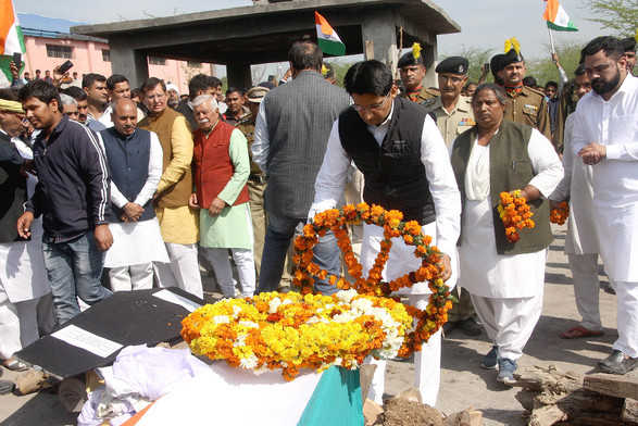 BSF man cremated with state honours in Rohtak