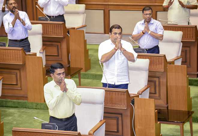 Goa CM Sawant proves BJP-led govt’s majority in Assembly