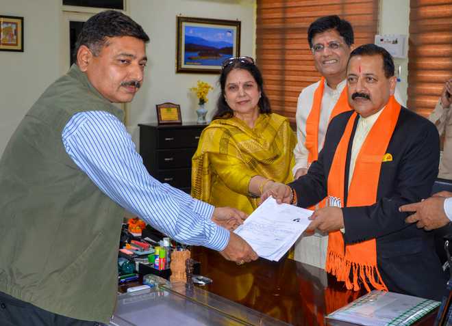 Union minister Jitendra Singh among seven to file nominations in Jammu