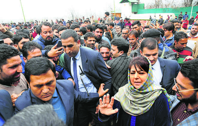 Mufti back in fray to make a point