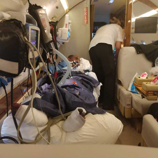 After multi-organ failure Punjab man airlifted from Dubai with community help
