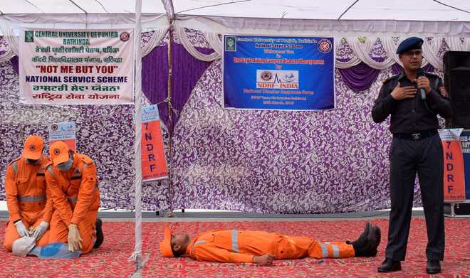 Disaster management camp organised at CUP